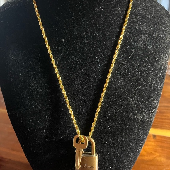 Louis Vuitton Gold Key Pendant Necklace - Picture 1 of 7
